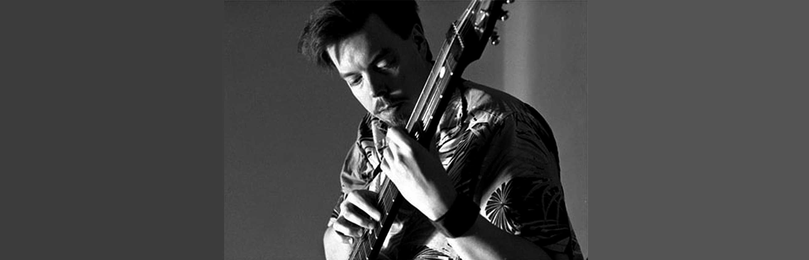 Richard playing the Chapman stick in 1989